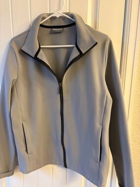 32 Degrees Light Grey Full-Zip Utility Jacket